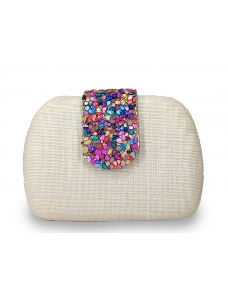 CLUTCH EFECTO TELA SACO