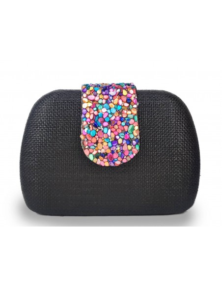 CLUTCH EFECTO TELA SACO