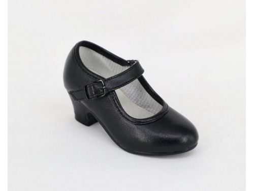  Nina Zapatos de tacón abierto Criana para mujer, negro brillo :  Ropa, Zapatos y Joyería