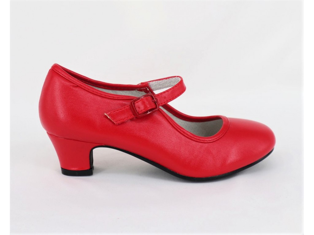 Zapatos con Purpurina Rojos para Niña